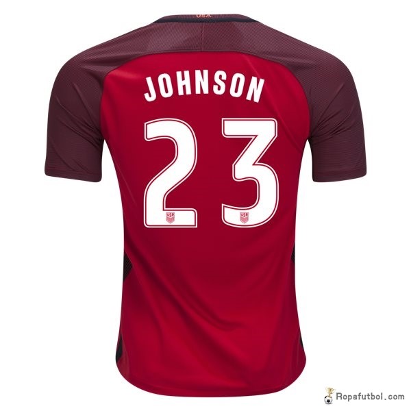 Camiseta Estados Unidos Replica Tercera Ropa Johnson 2017